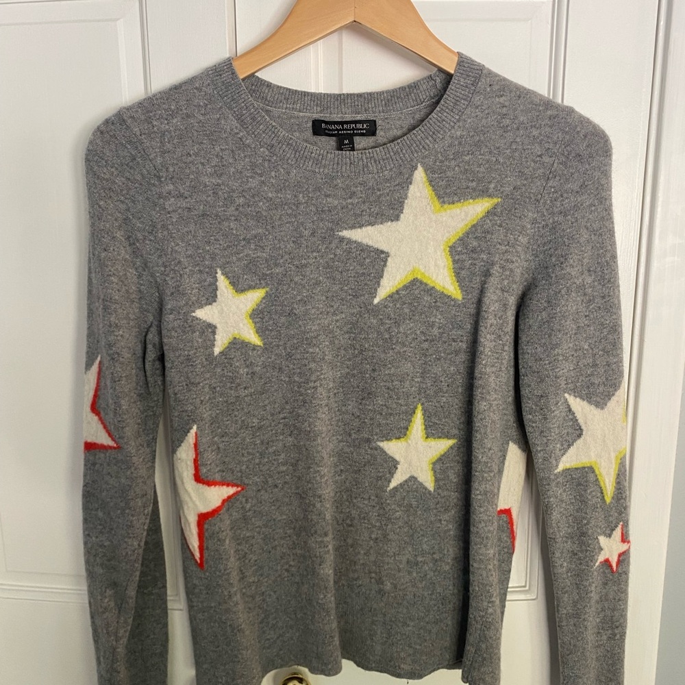 Banana Republic Gray Star Sweater